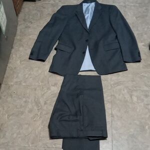 Tommy Hilfiger Charcoal Pin Stripe Gray Men's Suit